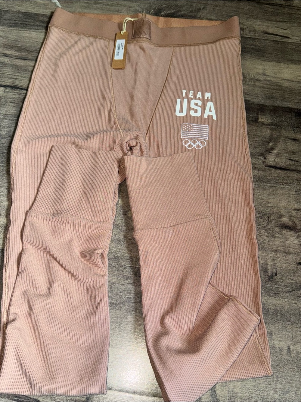 SKIMS Team USA Olympic Capsule Rib Legging Sienna Pink Sz S Sold Out